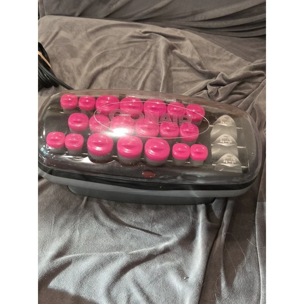 Conair Xtreme Instant Heat 20 Multi-Sized Flocked Rollers Curlers Clips CHV26HXW